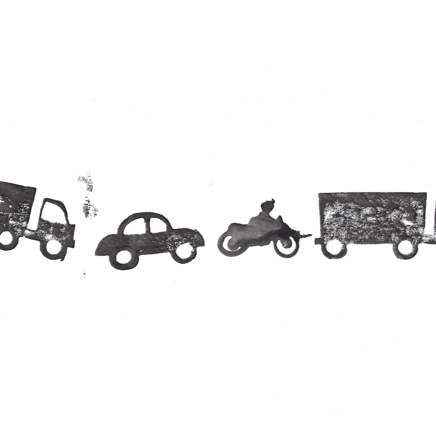 Picture Roller Stampers: Town Scene