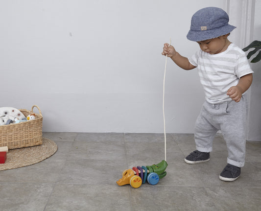 Rainbow Alligator Pull-Along Toy