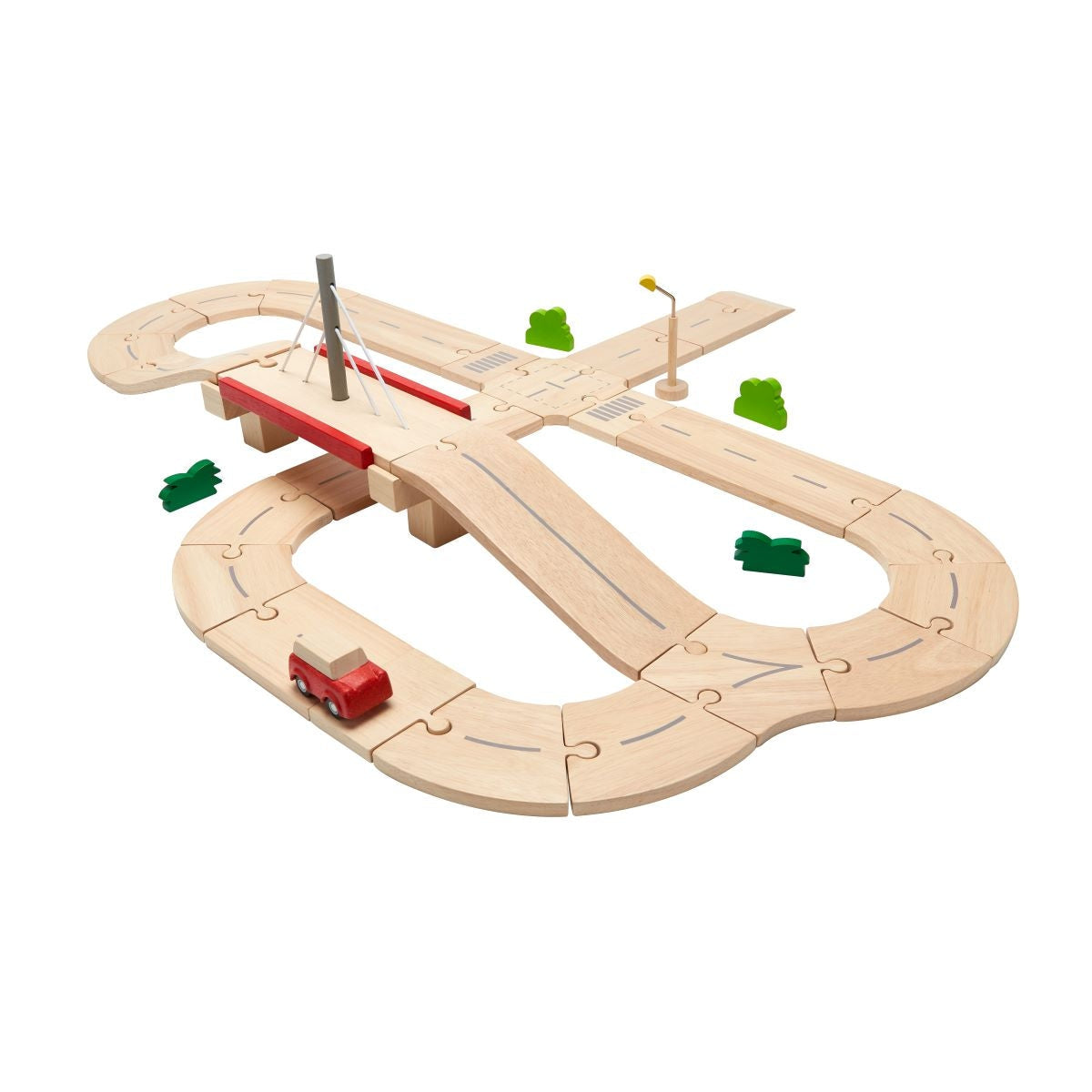 Road System includes bush and street lights