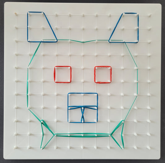 Elastic Geoboard  Pegboard 11x11