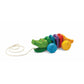 Rainbow Alligator pull-along toy