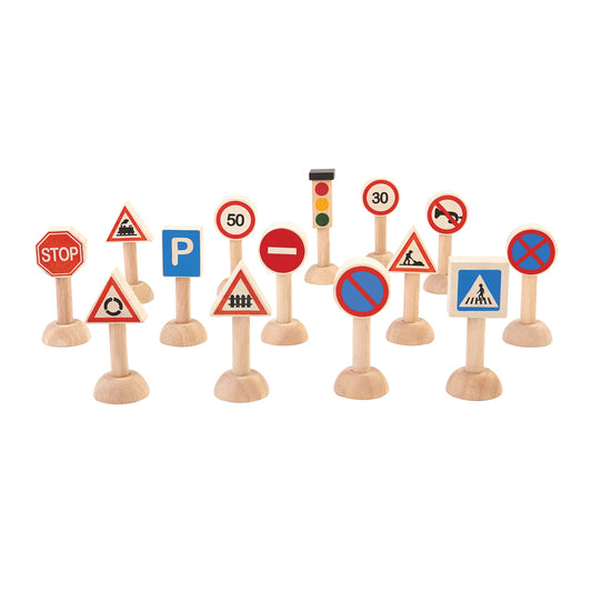 Traffic lights & traffic signs set