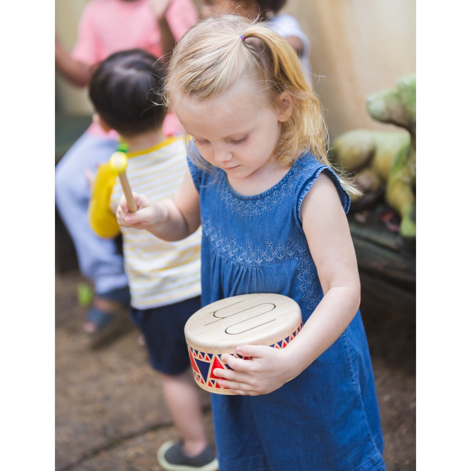 PlanToys drum kids music instrument – Sensorium Toys